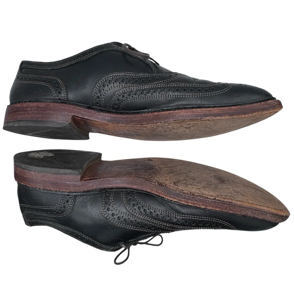 Allen Edmonds McTavish Black Leather Oxford Shoes - Size 11.5